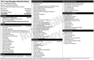 2013 Jeep Wrangler Unlimited Sahara