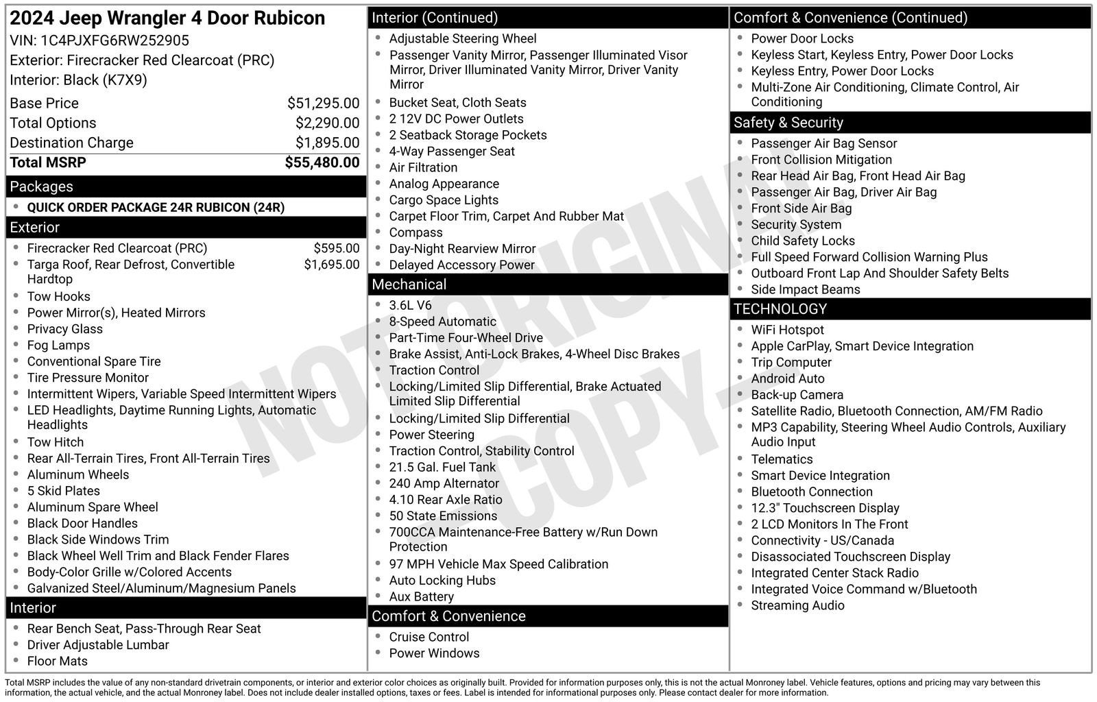 2024 Jeep Wrangler 4-Door Rubicon 4x4