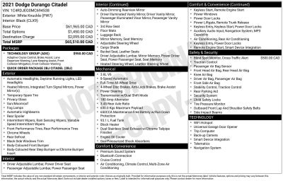 2021 Dodge Durango Citadel