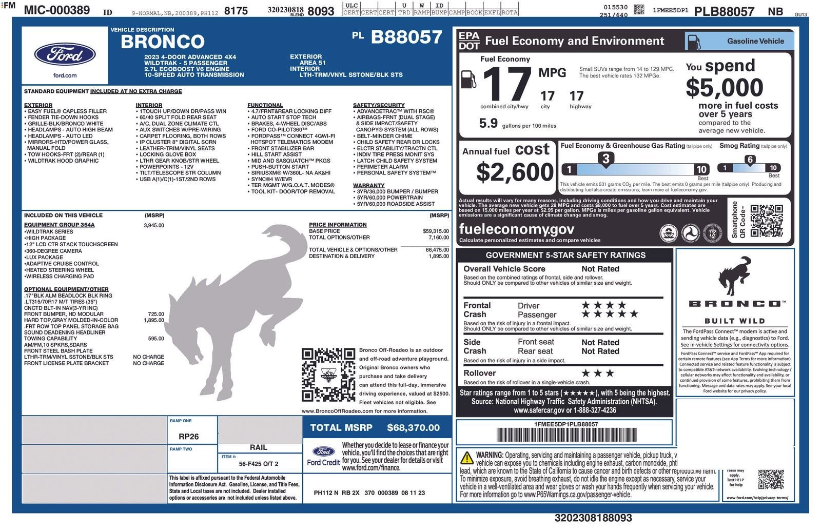 2023 Ford Bronco Wildtrak