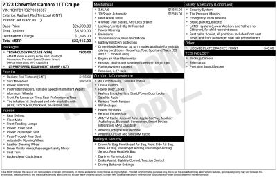 2023 Chevrolet Camaro 1LT