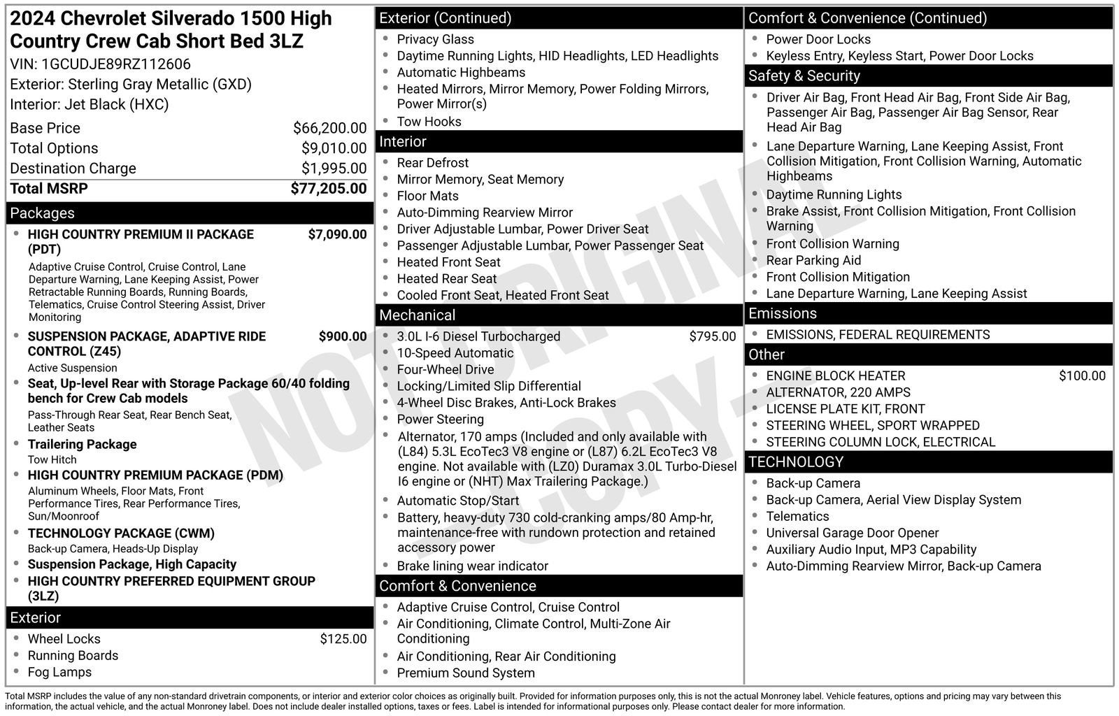 2024 Chevrolet Silverado 1500 High Country