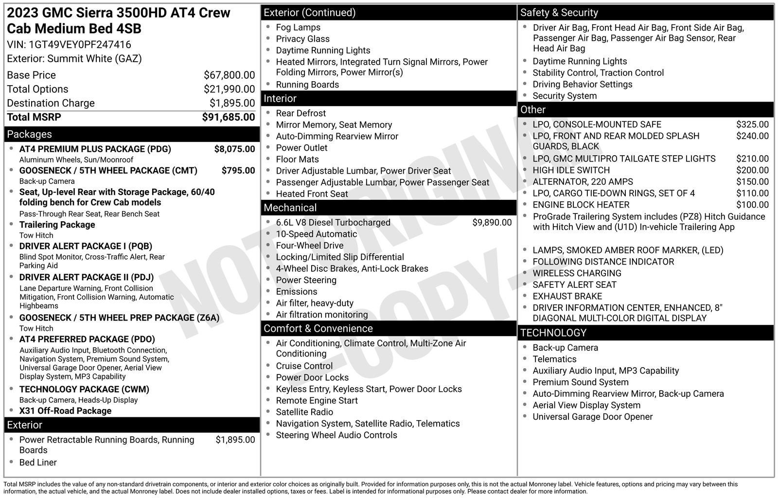 2023 GMC Sierra 3500 HD AT4