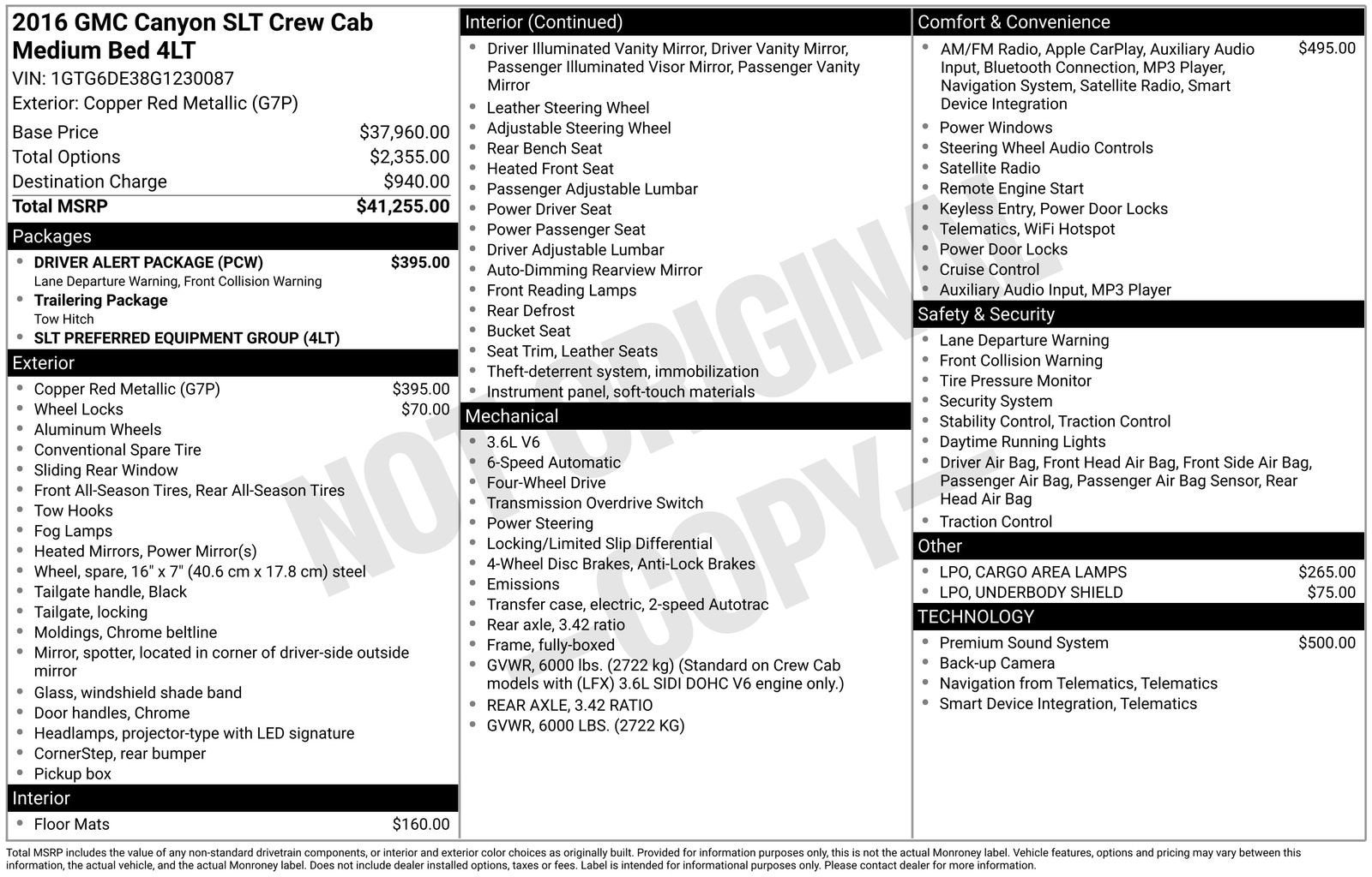 2016 GMC Canyon 4WD SLT