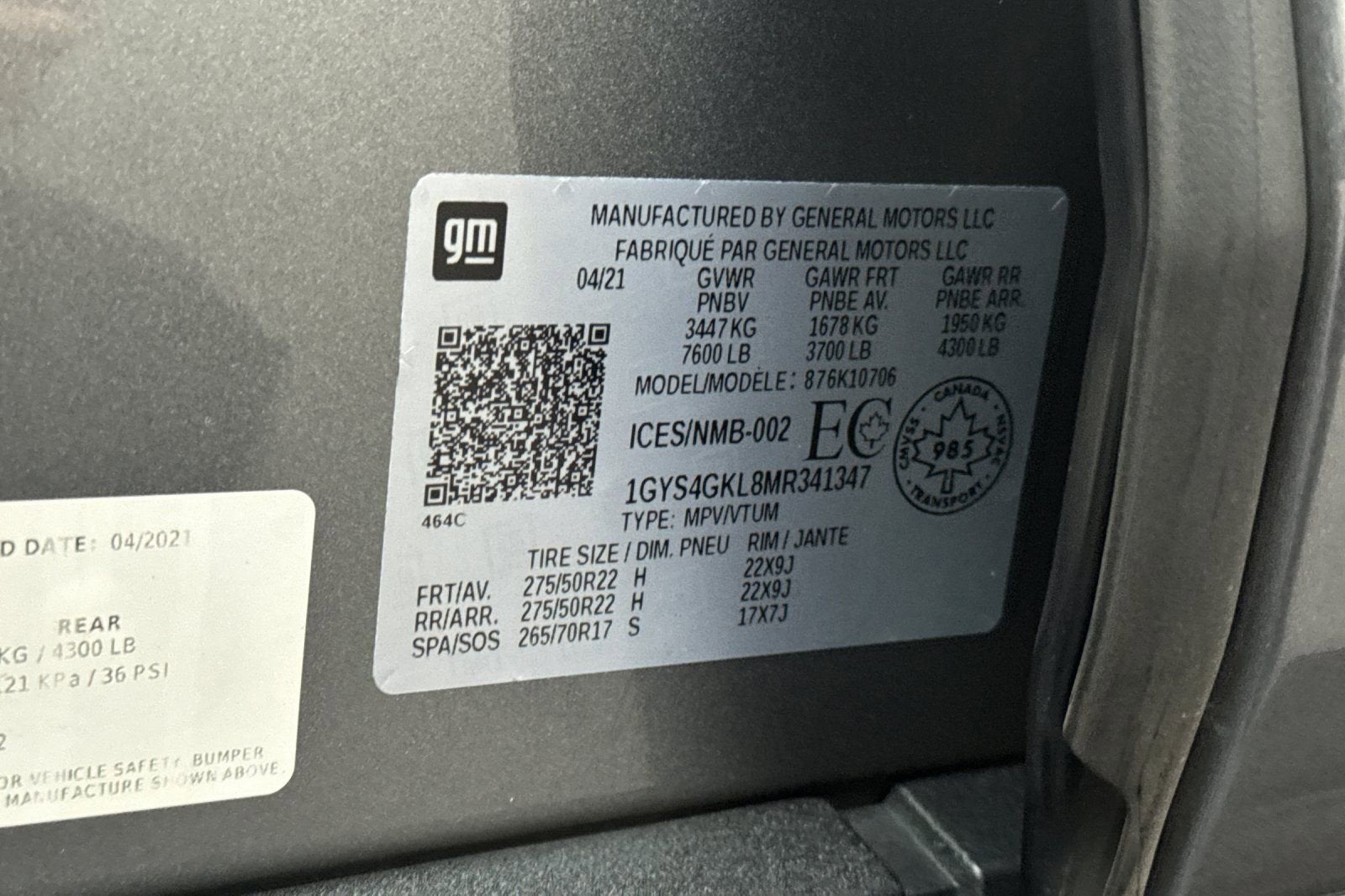 2021 Cadillac Escalade Sport Platinum