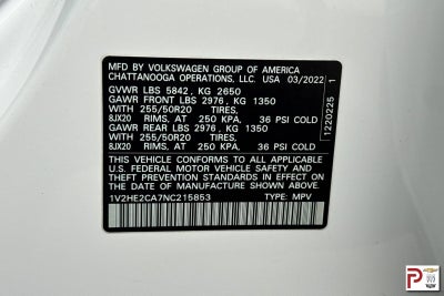 2022 Volkswagen Atlas Cross Sport 3.6L V6 SE w/Technology