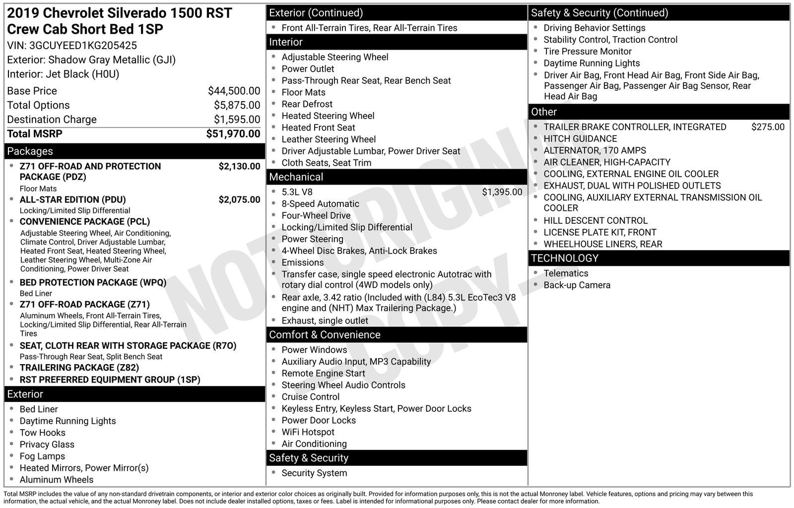 2019 Chevrolet Silverado 1500 RST