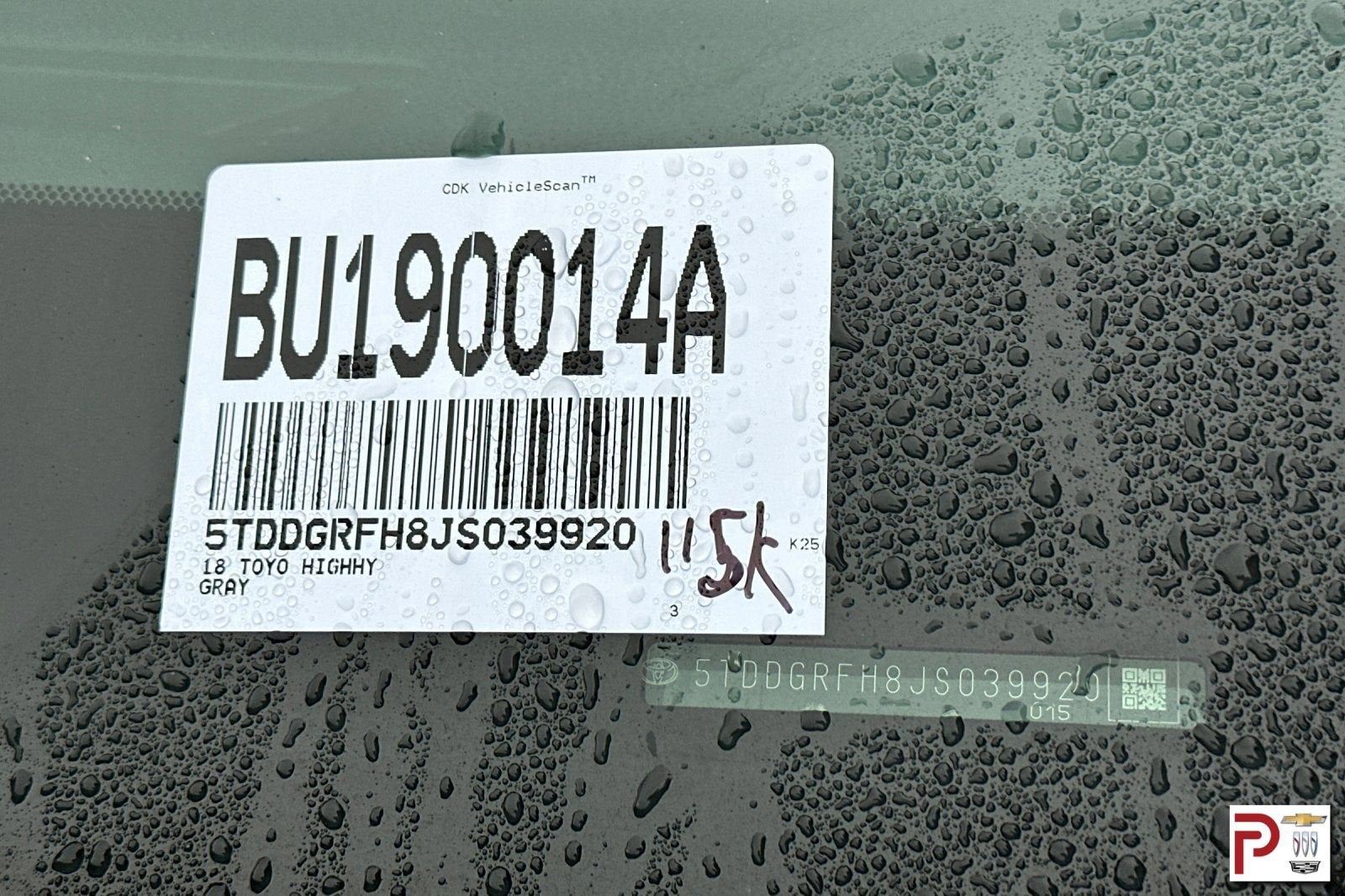 2018 Toyota Highlander Hybrid Limited Platinum