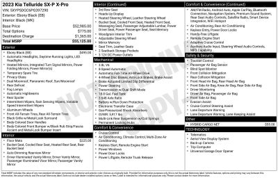 2023 Kia Telluride SX Prestige X-Pro