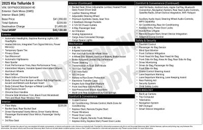 2025 Kia Telluride S
