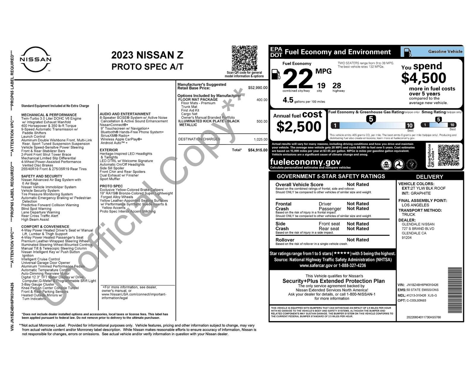 2023 Nissan Z Proto Spec Auto