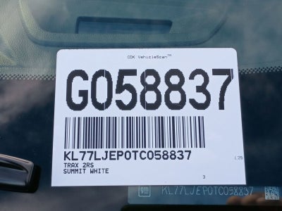 2026 Chevrolet Trax 2RS