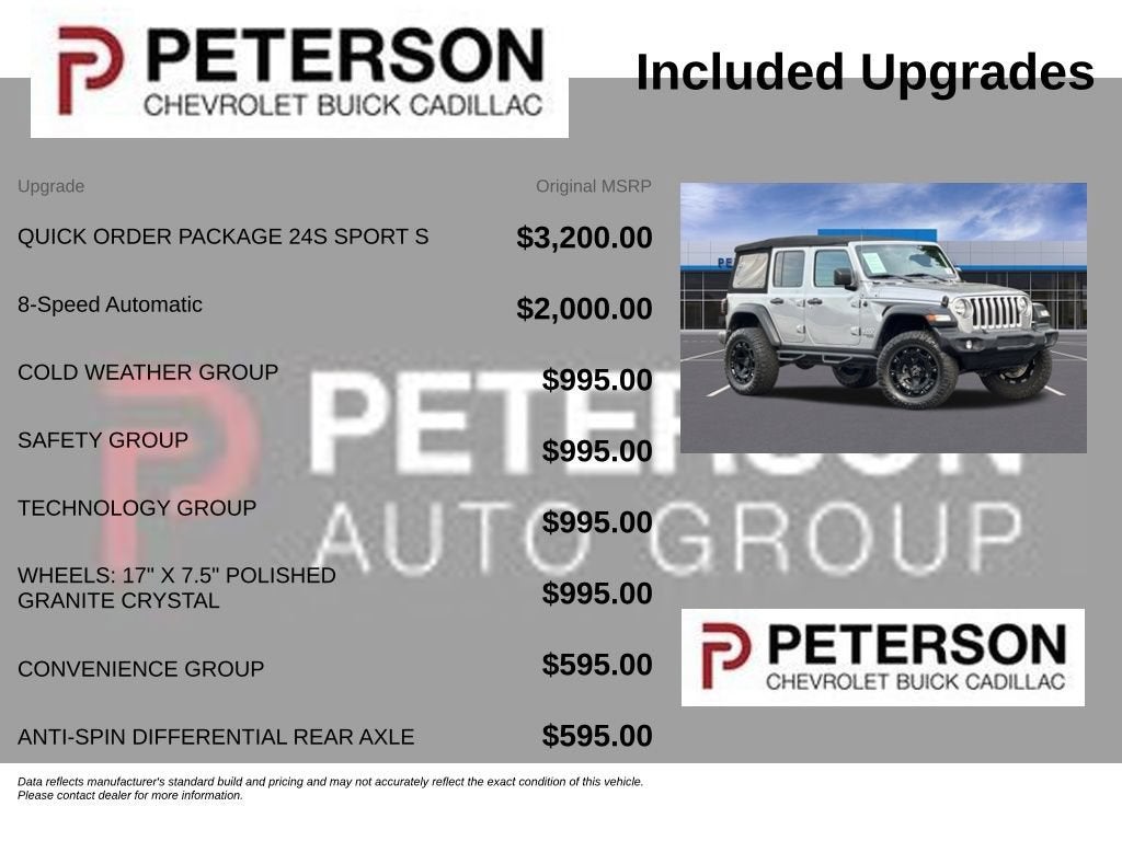 2019 Jeep Wrangler Unlimited Sport S 4x4
