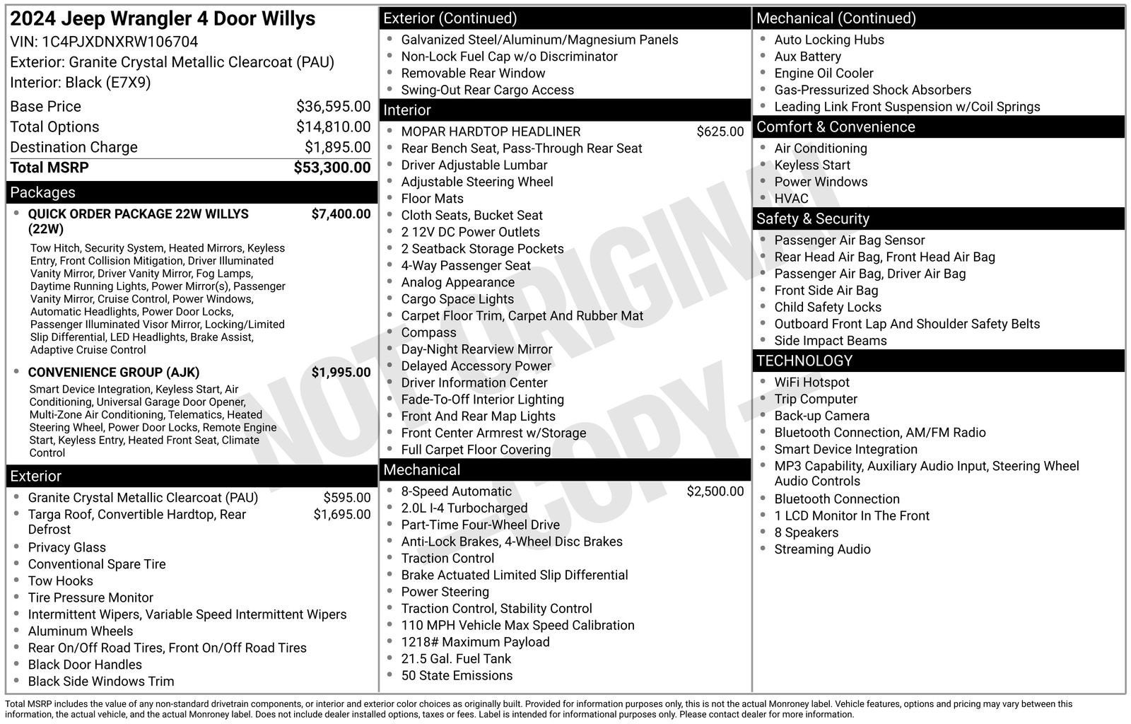 2024 Jeep Wrangler 4-Door Willys 4x4