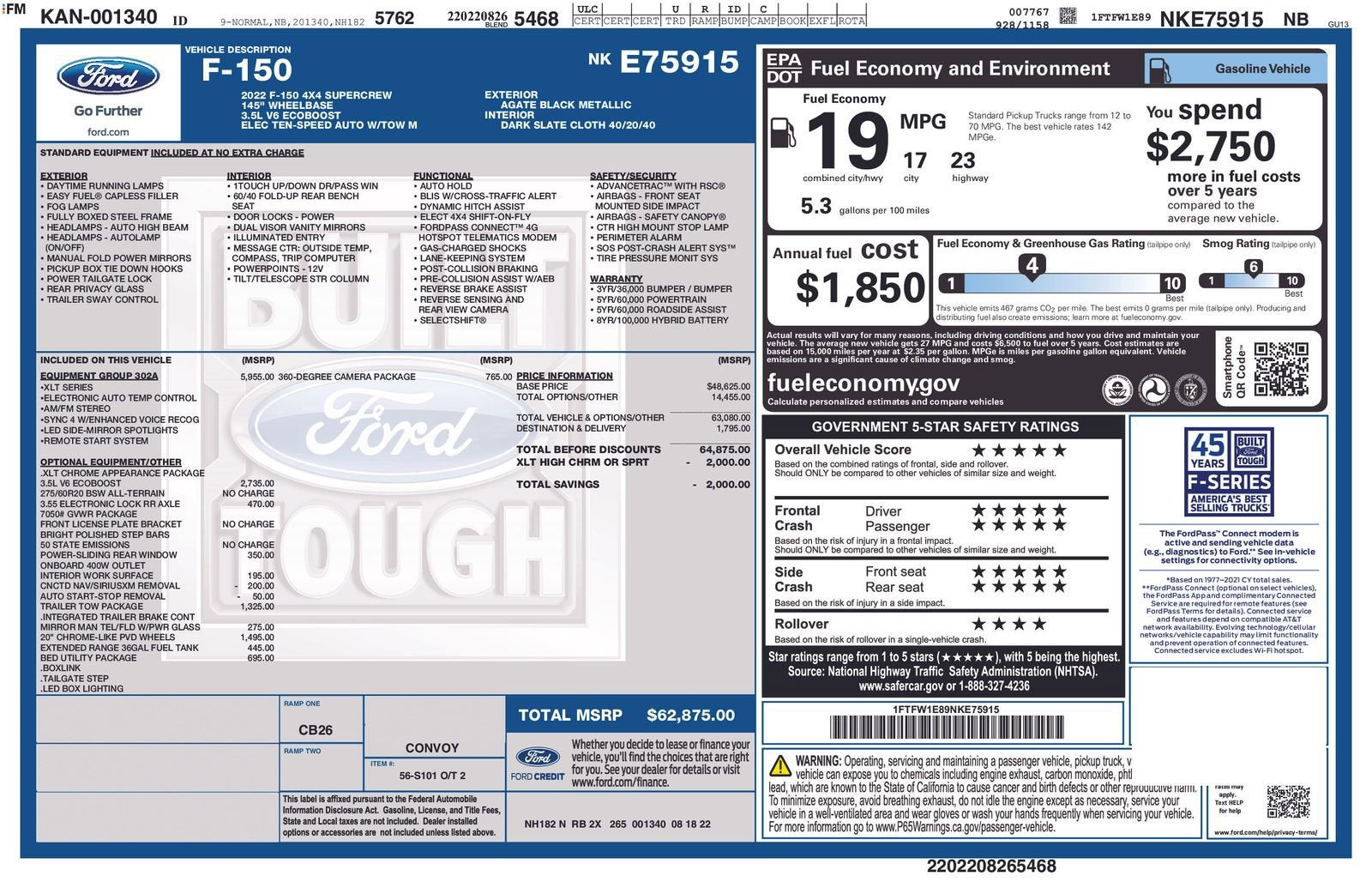 2022 Ford F-150 XLT