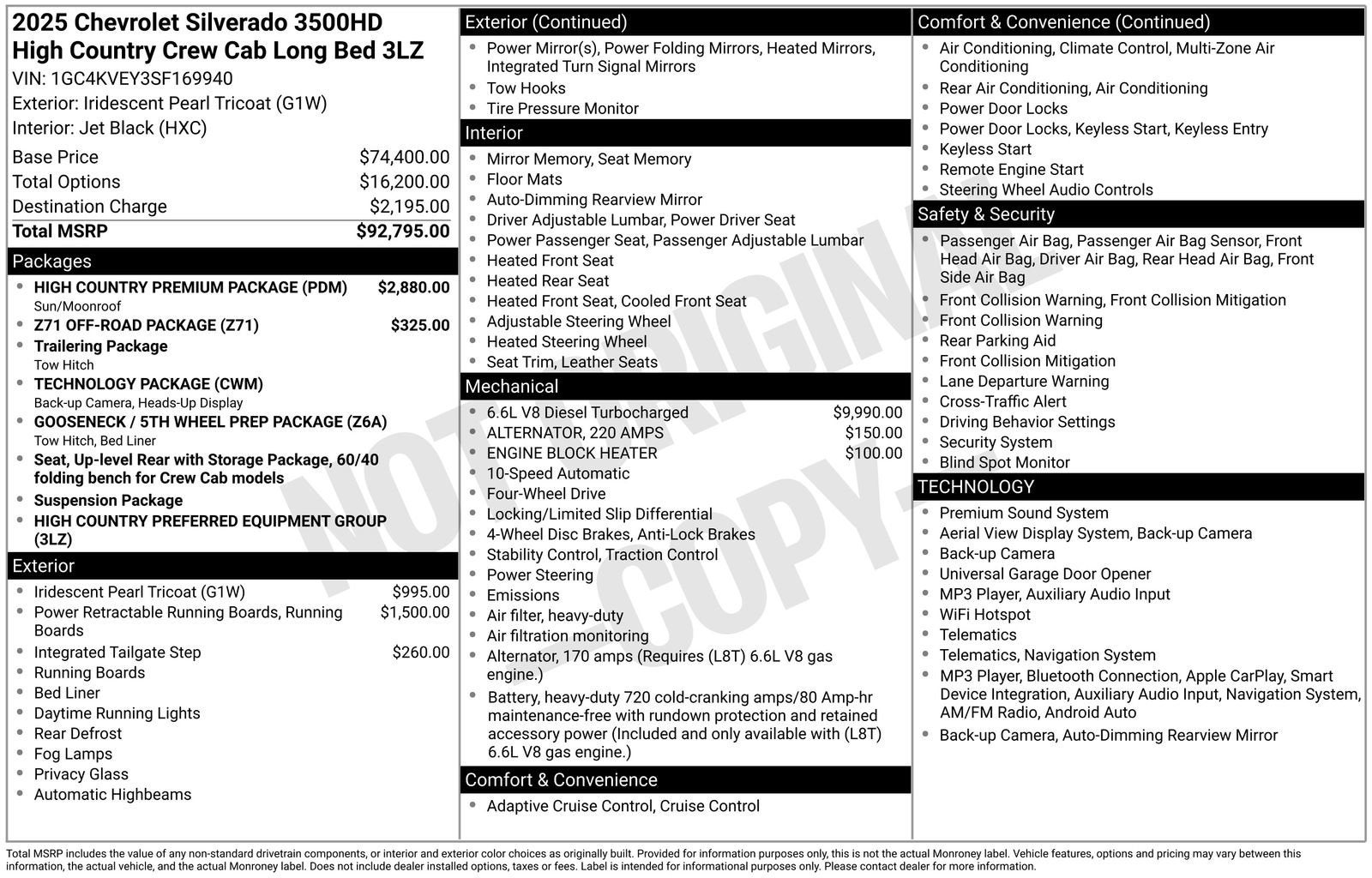 2025 Chevrolet Silverado 3500 HD High Country