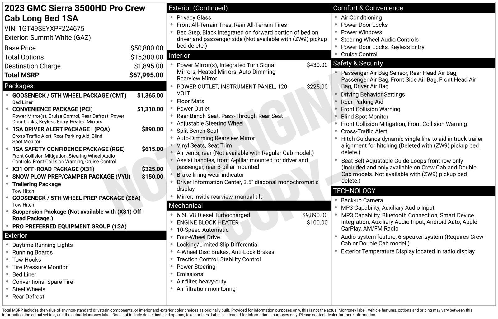 2023 GMC Sierra 3500 HD Pro