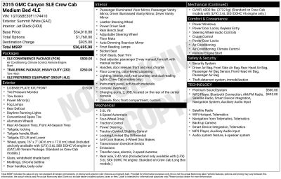 2015 GMC Canyon 4WD SLE