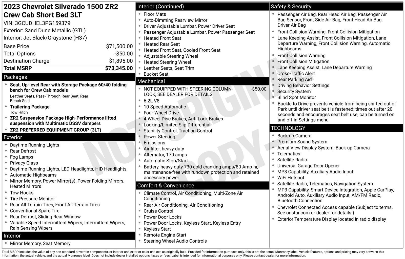 2023 Chevrolet Silverado 1500 ZR2