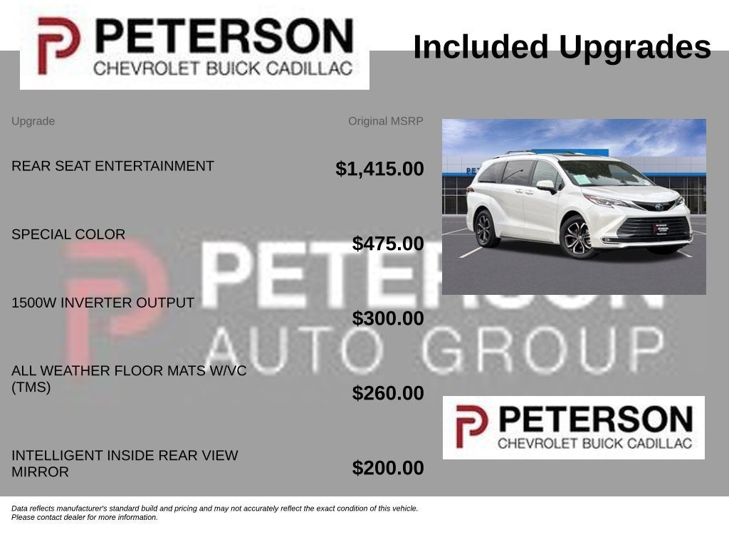 2025 Toyota Sienna Platinum