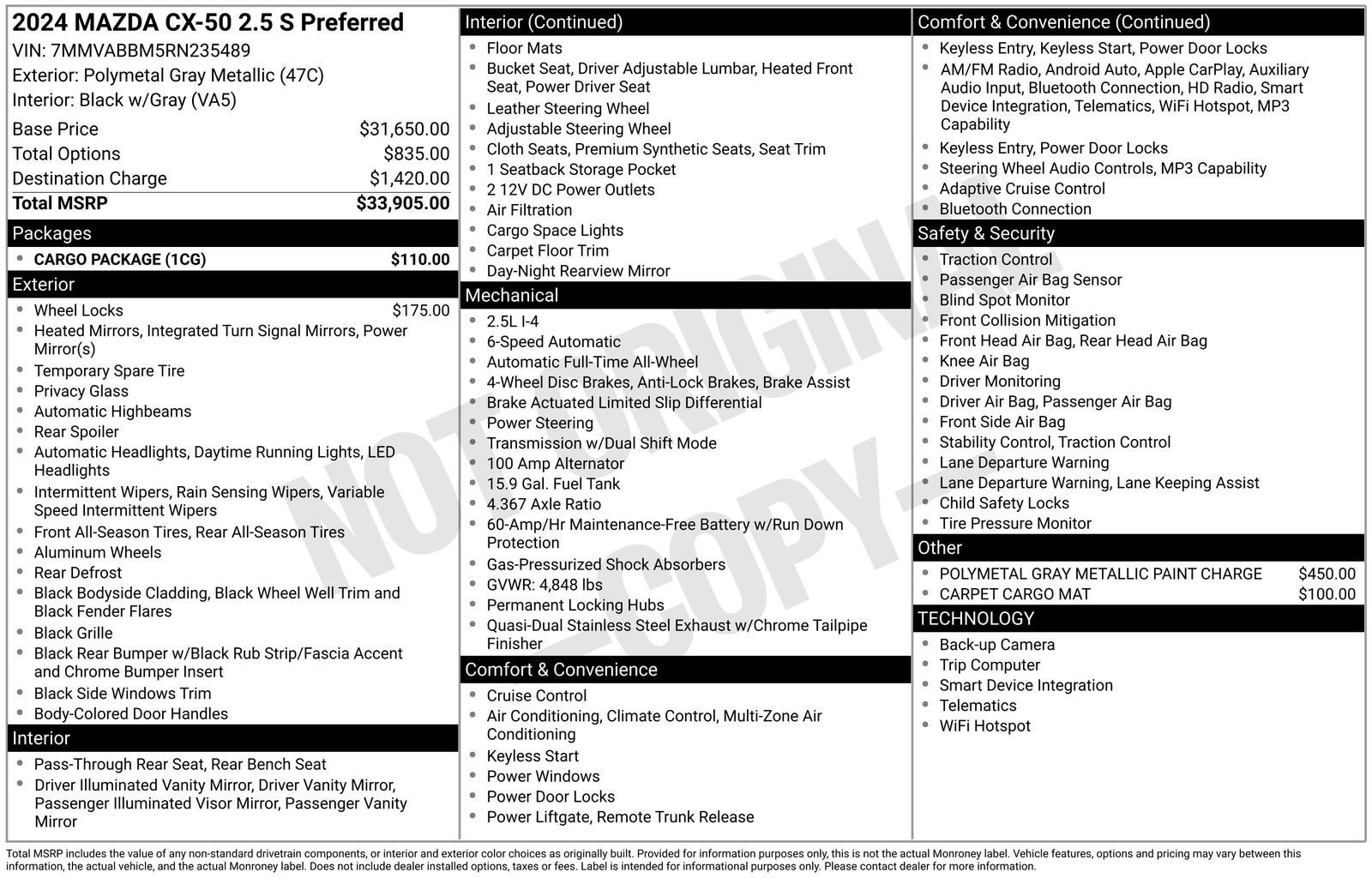 2024 Mazda Mazda CX-50 2.5 S Preferred